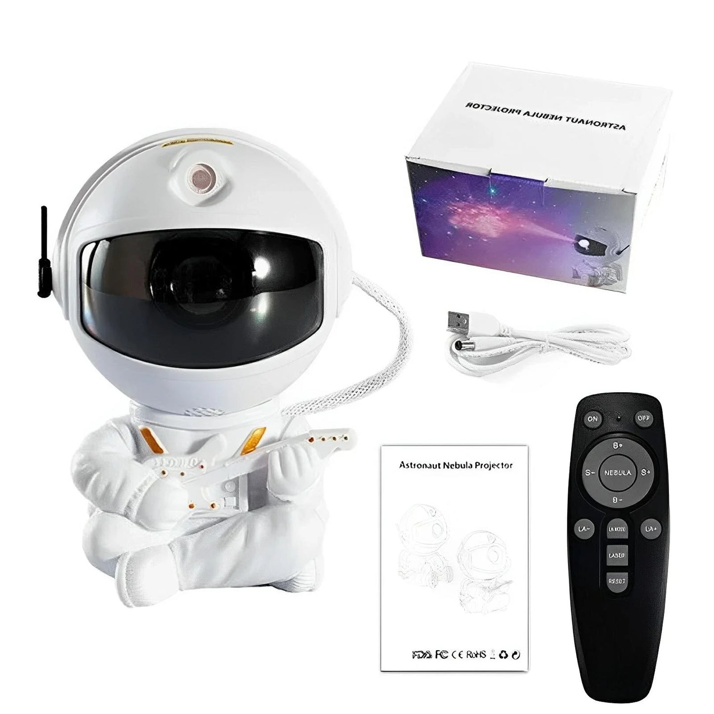 Galaxy Astronaut LED Projector - Enchanting Starry Sky Night Light for Kids & Adults